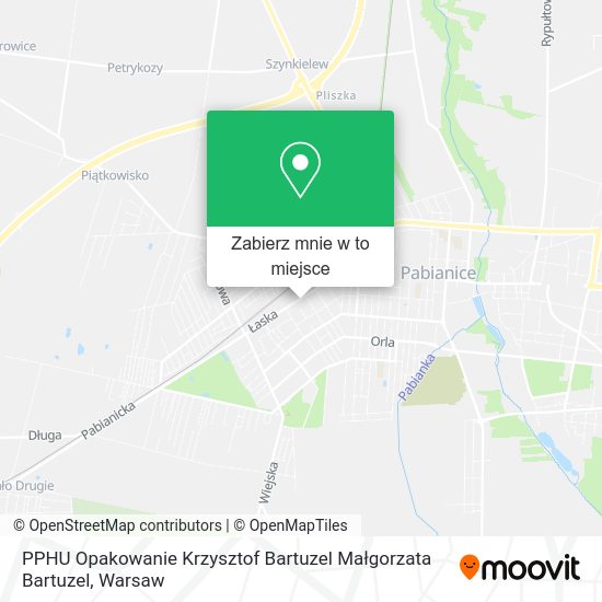 Mapa PPHU Opakowanie Krzysztof Bartuzel Małgorzata Bartuzel