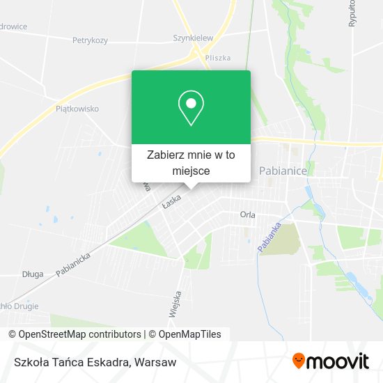 Mapa Szkoła Tańca Eskadra