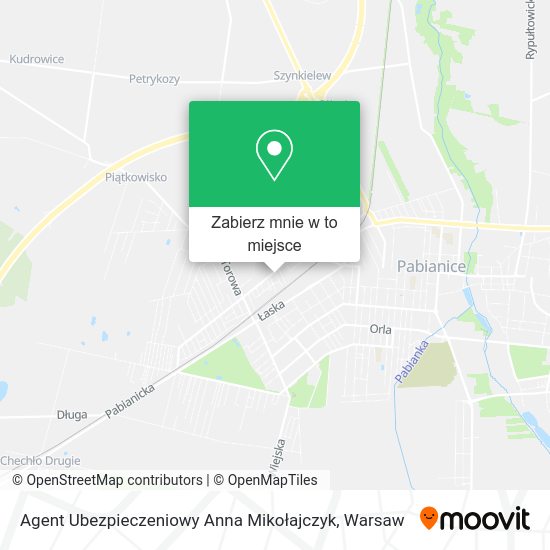 Mapa Agent Ubezpieczeniowy Anna Mikołajczyk