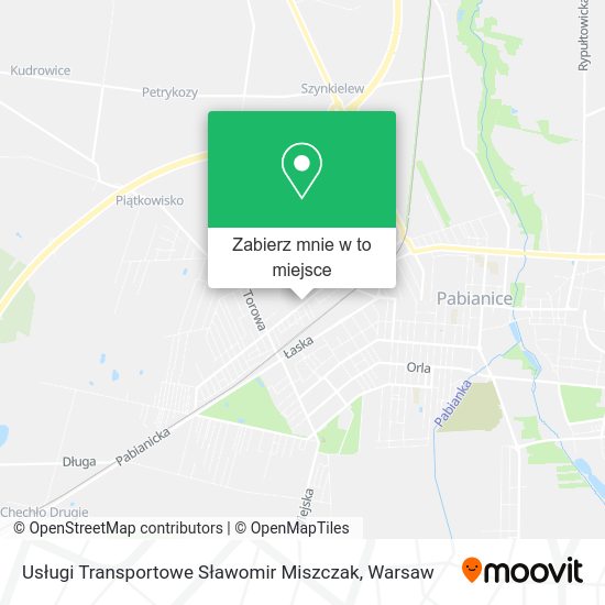 Mapa Usługi Transportowe Sławomir Miszczak