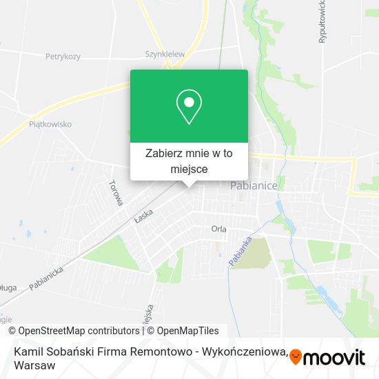 Mapa Kamil Sobański Firma Remontowo - Wykończeniowa