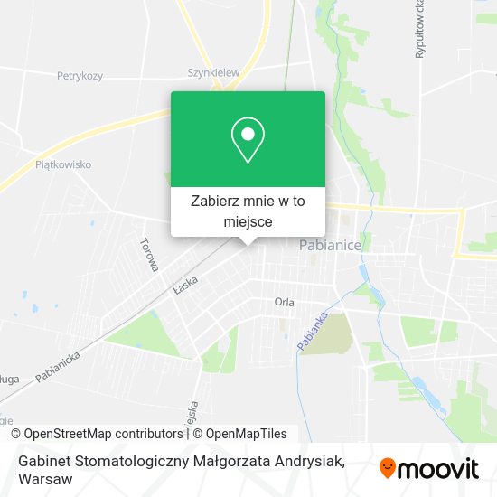 Mapa Gabinet Stomatologiczny Małgorzata Andrysiak