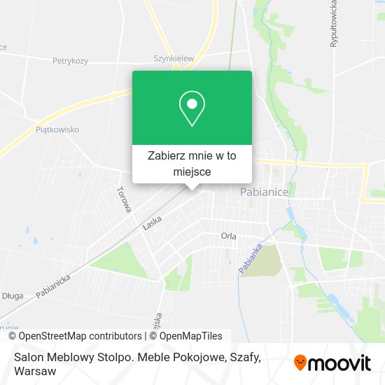 Mapa Salon Meblowy Stolpo. Meble Pokojowe, Szafy