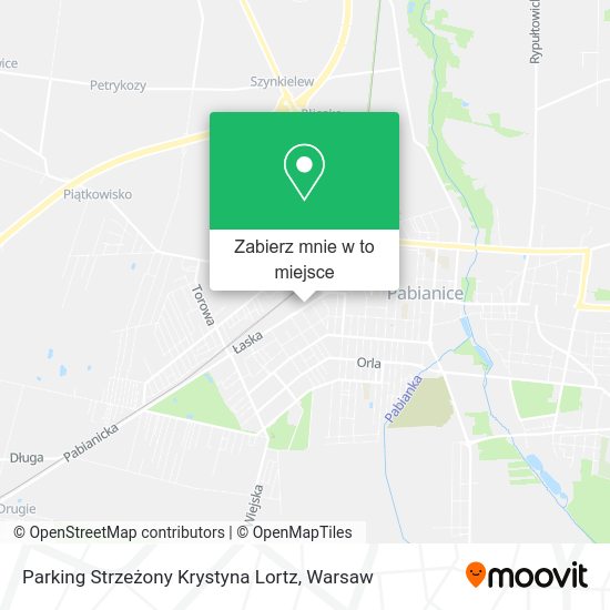 Mapa Parking Strzeżony Krystyna Lortz