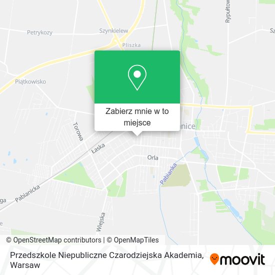 Mapa Przedszkole Niepubliczne Czarodziejska Akademia