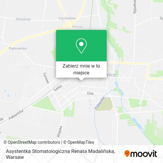 Mapa Asystentka Stomatologiczna Renata Madalińska