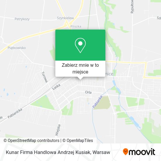 Mapa Kunar Firma Handlowa Andrzej Kusiak