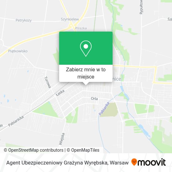 Mapa Agent Ubezpieczeniowy Grażyna Wyrębska