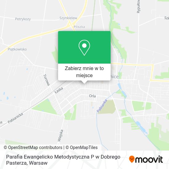 Mapa Parafia Ewangelicko Metodystyczna P w Dobrego Pasterza