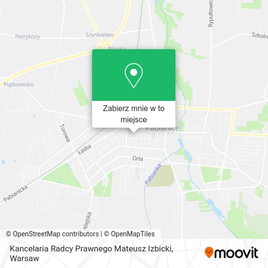 Mapa Kancelaria Radcy Prawnego Mateusz Izbicki