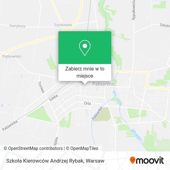 Mapa Szkoła Kierowców Andrzej Rybak