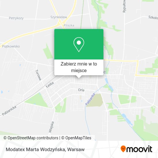 Mapa Modatex Marta Wodzyńska