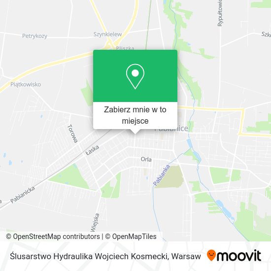 Mapa Ślusarstwo Hydraulika Wojciech Kosmecki