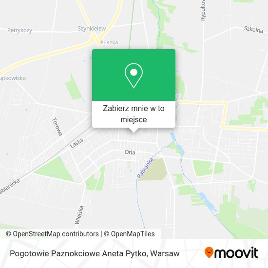 Mapa Pogotowie Paznokciowe Aneta Pytko