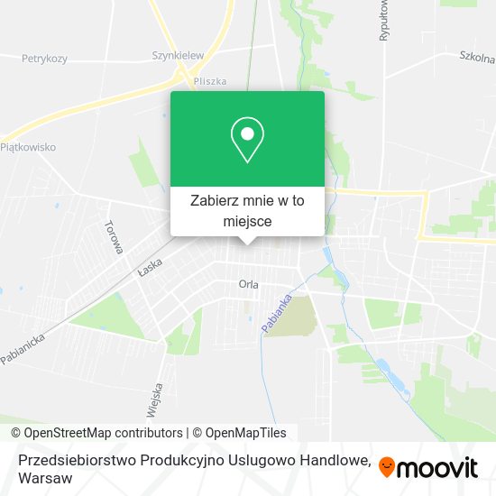 Mapa Przedsiebiorstwo Produkcyjno Uslugowo Handlowe