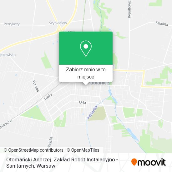 Mapa Otomański Andrzej. Zakład Robót Instalacyjno - Sanitarnych