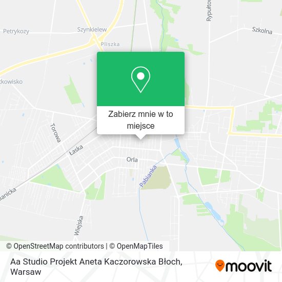 Mapa Aa Studio Projekt Aneta Kaczorowska Błoch