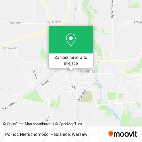 Mapa Północ Nieruchomości Pabianice