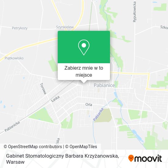 Mapa Gabinet Stomatologiczny Barbara Krzyżanowska