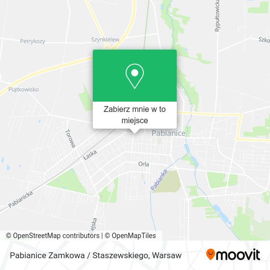 Mapa Pabianice Zamkowa / Staszewskiego