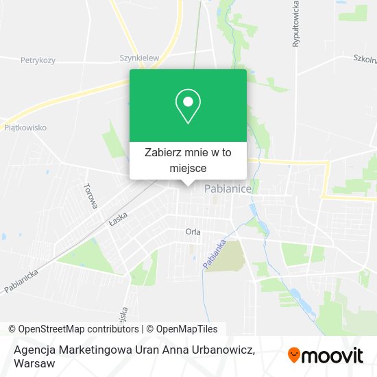 Mapa Agencja Marketingowa Uran Anna Urbanowicz