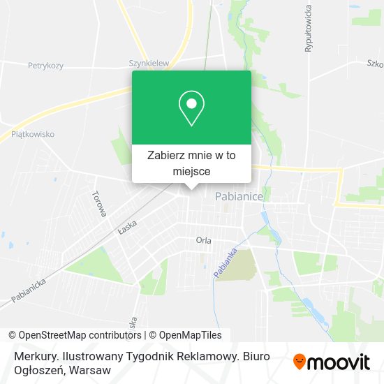 Mapa Merkury. Ilustrowany Tygodnik Reklamowy. Biuro Ogłoszeń