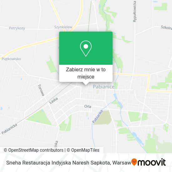 Mapa Sneha Restauracja Indyjska Naresh Sapkota