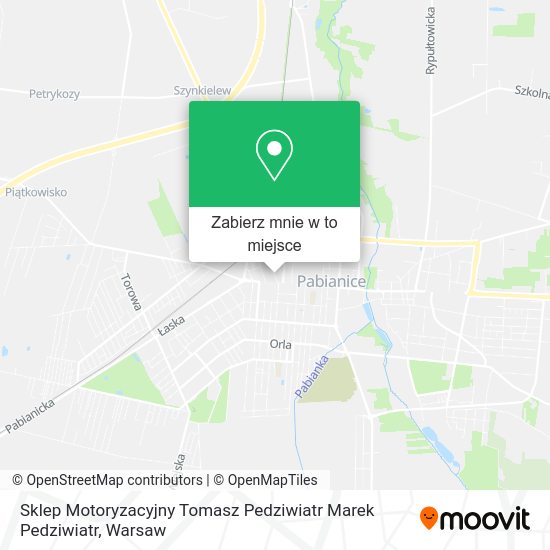 Mapa Sklep Motoryzacyjny Tomasz Pedziwiatr Marek Pedziwiatr