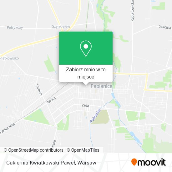 Mapa Cukiernia Kwiatkowski Paweł