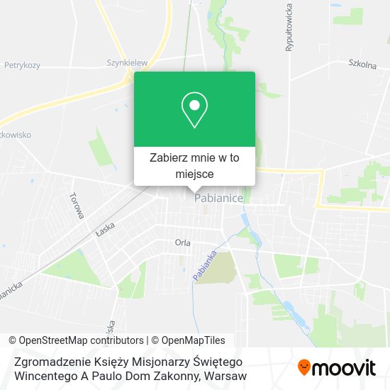 Mapa Zgromadzenie Księży Misjonarzy Świętego Wincentego A Paulo Dom Zakonny