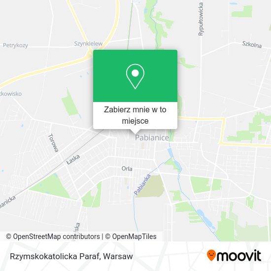 Mapa Rzymskokatolicka Paraf