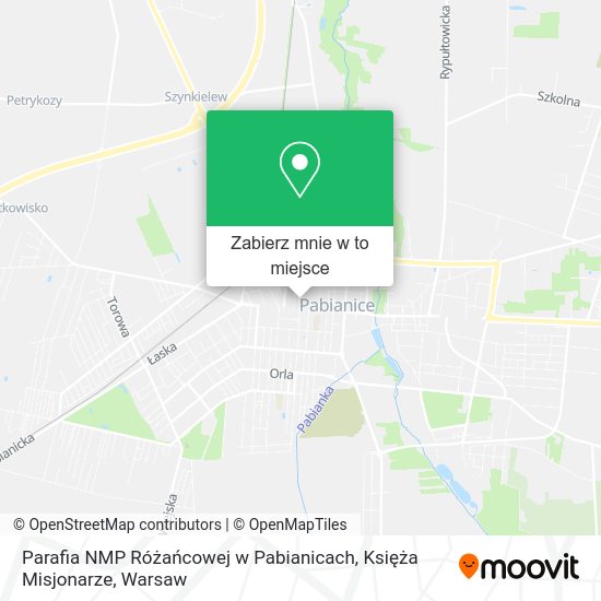 Mapa Parafia NMP Różańcowej w Pabianicach, Księża Misjonarze