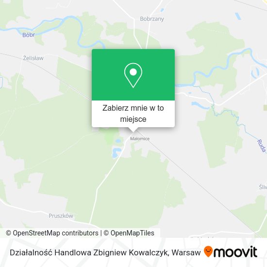 Mapa Działalność Handlowa Zbigniew Kowalczyk