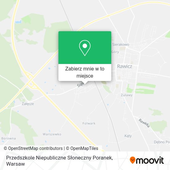 Mapa Przedszkole Niepubliczne Słoneczny Poranek