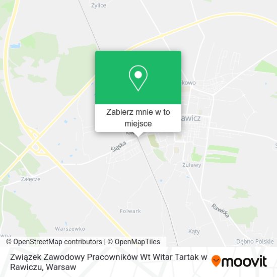 Mapa Związek Zawodowy Pracowników Wt Witar Tartak w Rawiczu