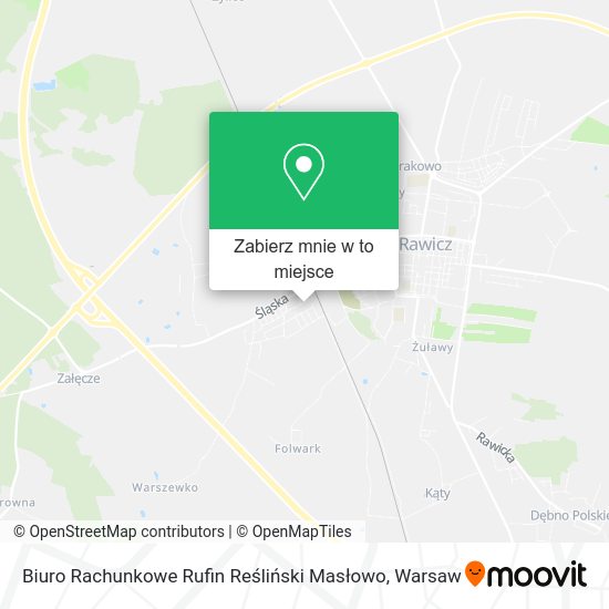 Mapa Biuro Rachunkowe Rufin Reśliński Masłowo