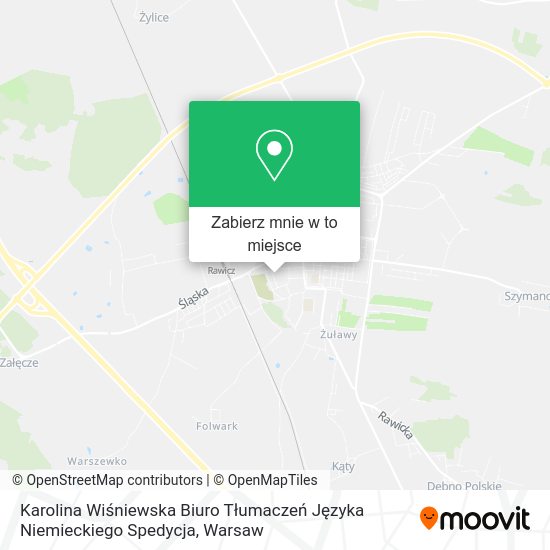 Mapa Karolina Wiśniewska Biuro Tłumaczeń Języka Niemieckiego Spedycja