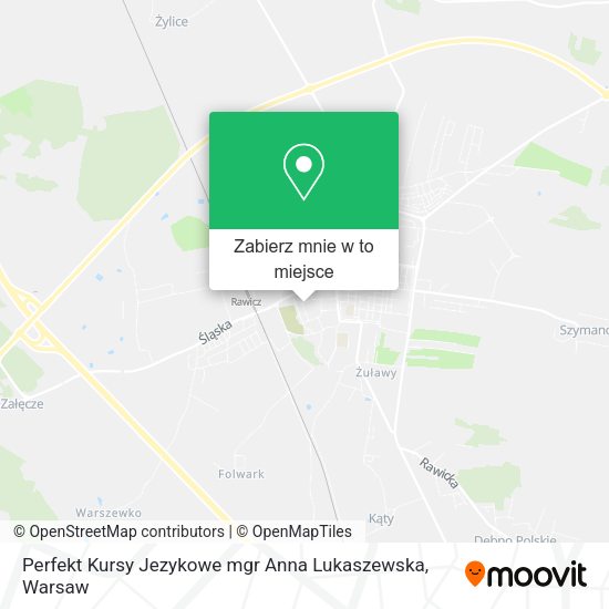 Mapa Perfekt Kursy Jezykowe mgr Anna Lukaszewska