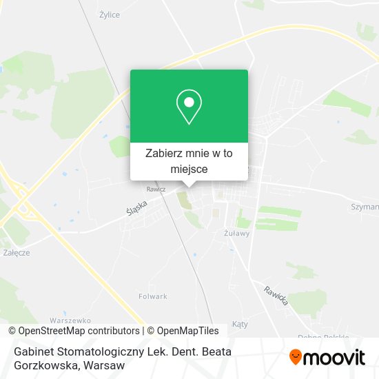 Mapa Gabinet Stomatologiczny Lek. Dent. Beata Gorzkowska