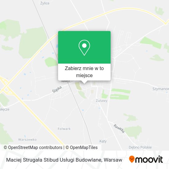 Mapa Maciej Strugała Stibud Usługi Budowlane