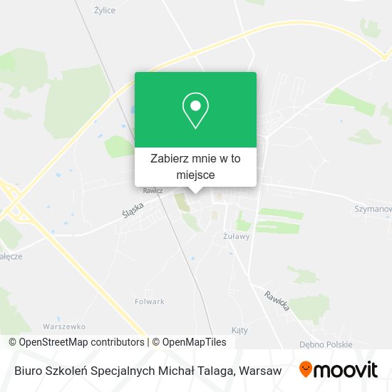 Mapa Biuro Szkoleń Specjalnych Michał Talaga