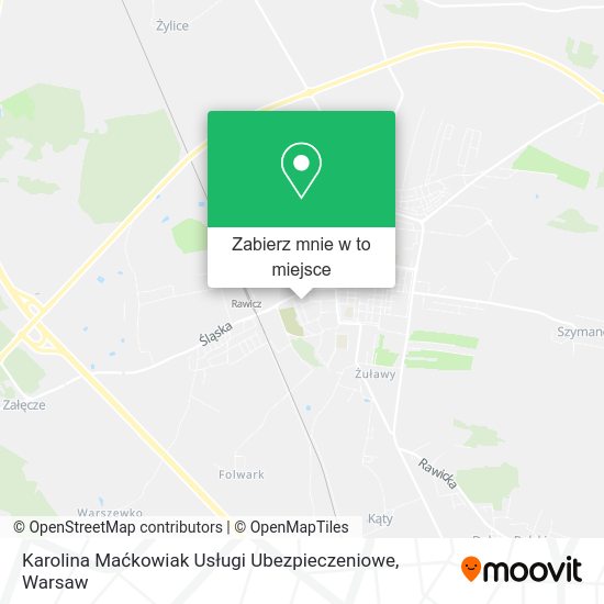 Mapa Karolina Maćkowiak Usługi Ubezpieczeniowe