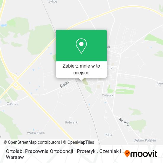 Mapa Ortolab. Pracownia Ortodoncji i Protetyki. Czerniak I.