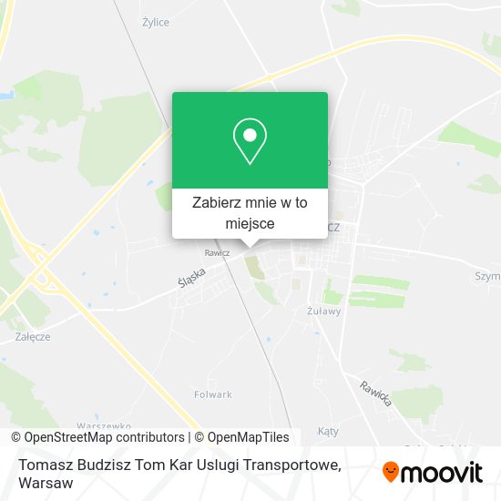 Mapa Tomasz Budzisz Tom Kar Uslugi Transportowe