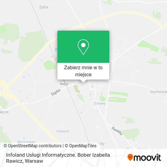 Mapa Infoland Usługi Informatyczne. Bober Izabella Rawicz