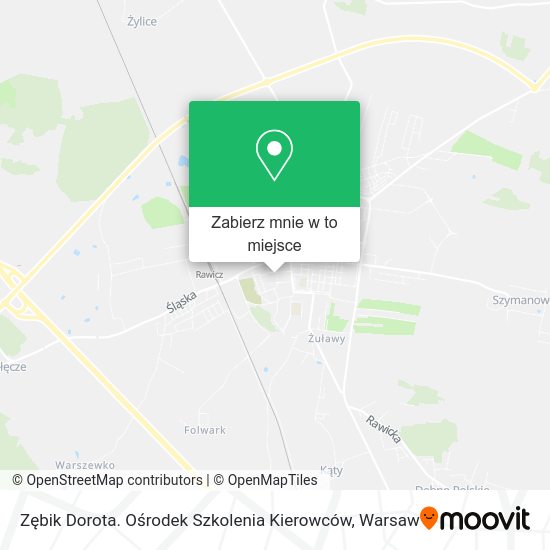 Mapa Zębik Dorota. Ośrodek Szkolenia Kierowców