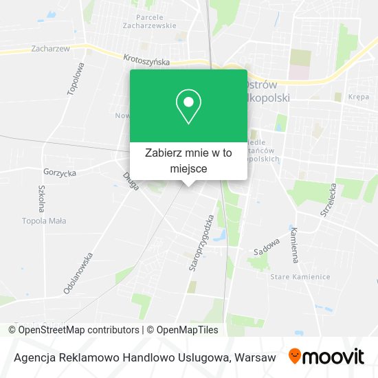 Mapa Agencja Reklamowo Handlowo Uslugowa