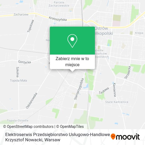 Mapa Elektroserwis Przedsiębiorstwo Usługowo-Handlowe Krzysztof Nowacki