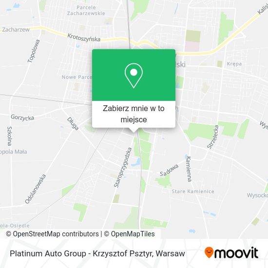 Mapa Platinum Auto Group - Krzysztof Psztyr