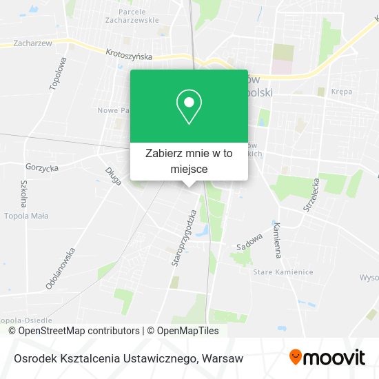 Mapa Osrodek Ksztalcenia Ustawicznego